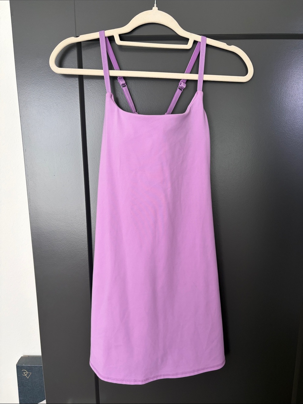 Danskin Lilac Adjustable-Strap Mini Slip Dress